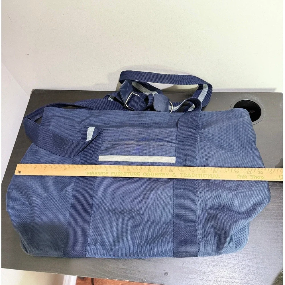 Polo Sport Ralph Lauren Navy Canvas Travel Weekend Tote Bag Vintage Blue